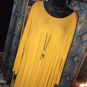 Sunshine Soft T-shirt Flared Maxi Dress